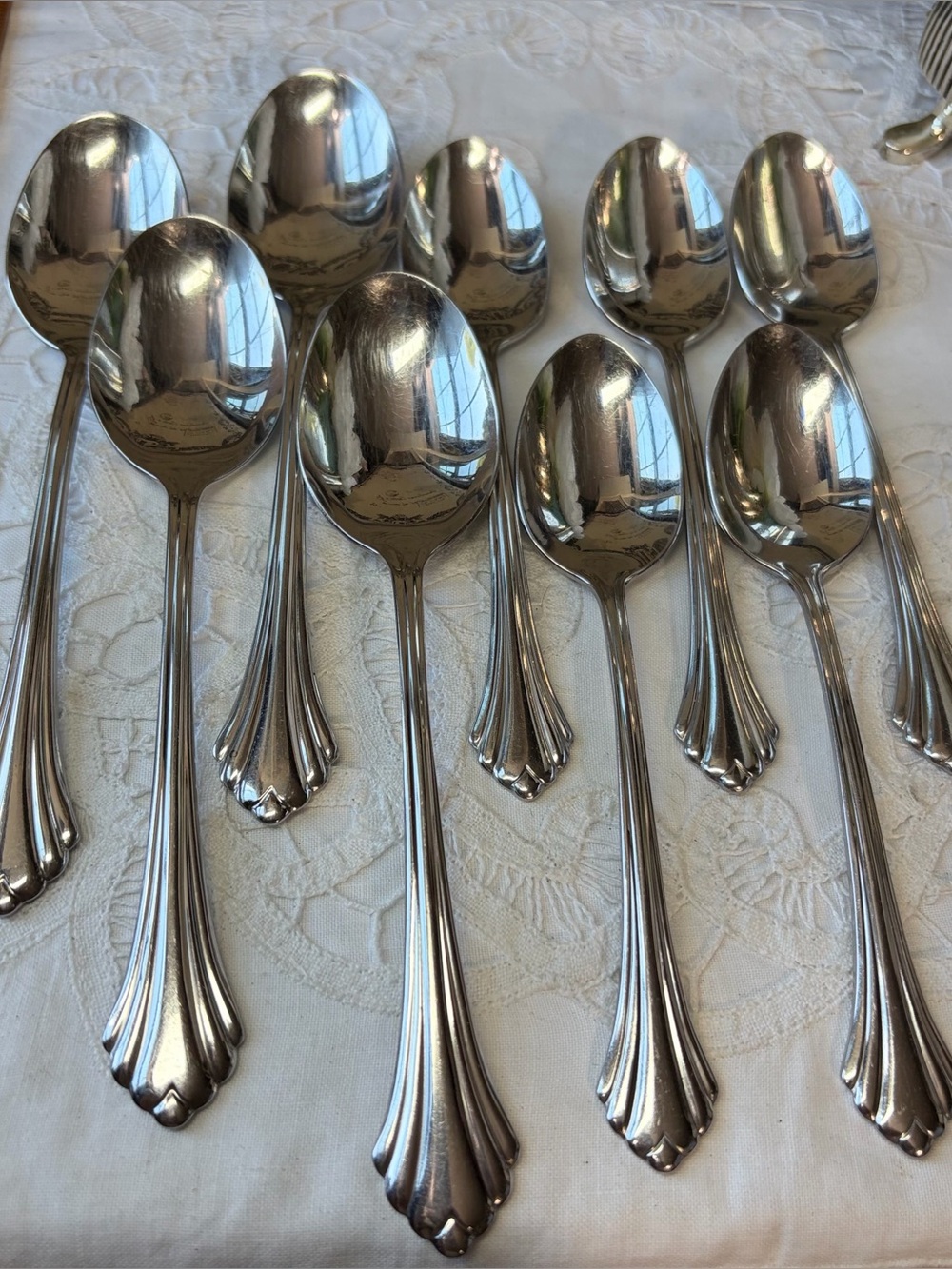 Oneida BANCROFT silver stainless spoons flatware replacements